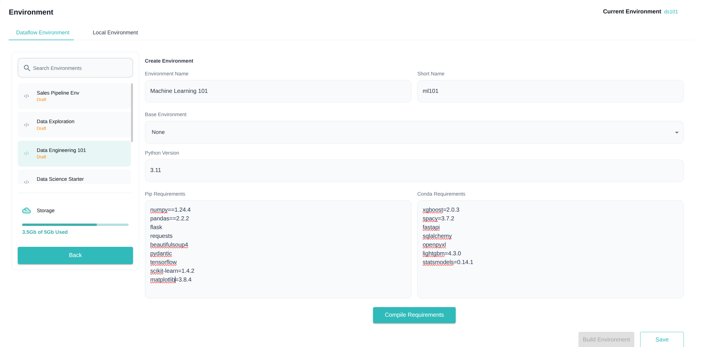 Environment Status Flow