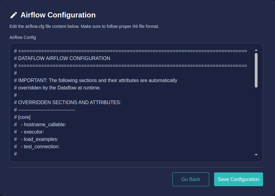 Update Airflow Config