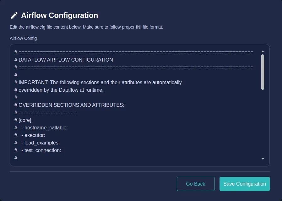 Update Airflow Config
